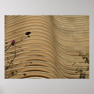 Wavy Building Poster