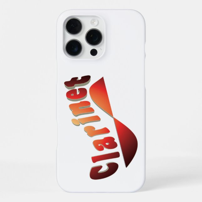 Wavy Clarinet iPhone Case (Back)