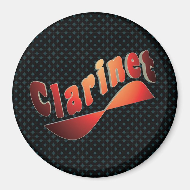 Wavy Clarinet Magnet (Front)