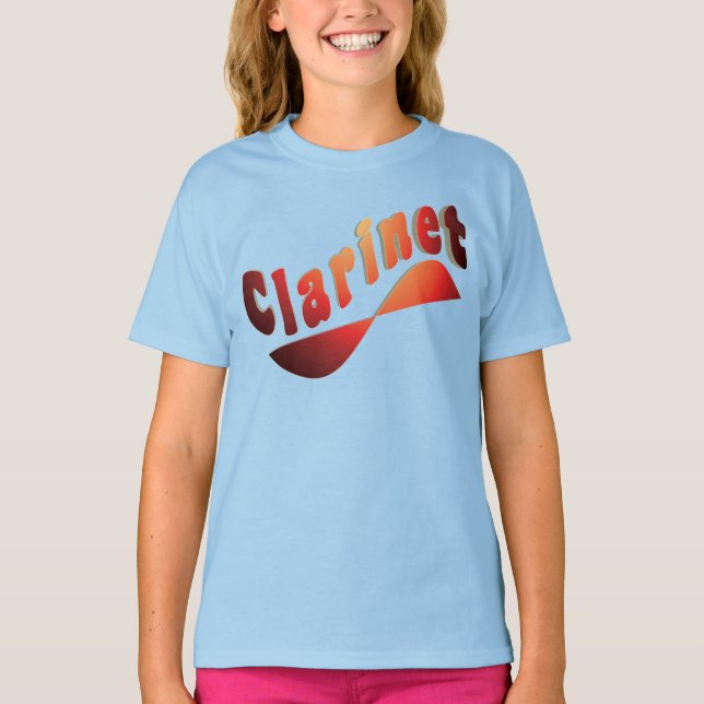 Wavy Clarinet T-Shirt (Front)