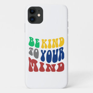 Wavy Colourful Font -BE KIND TO YOUR MIND Case-Mate iPhone Case
