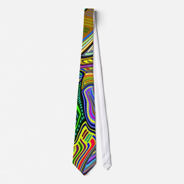 Wavy Colours Unique Tie (Front)