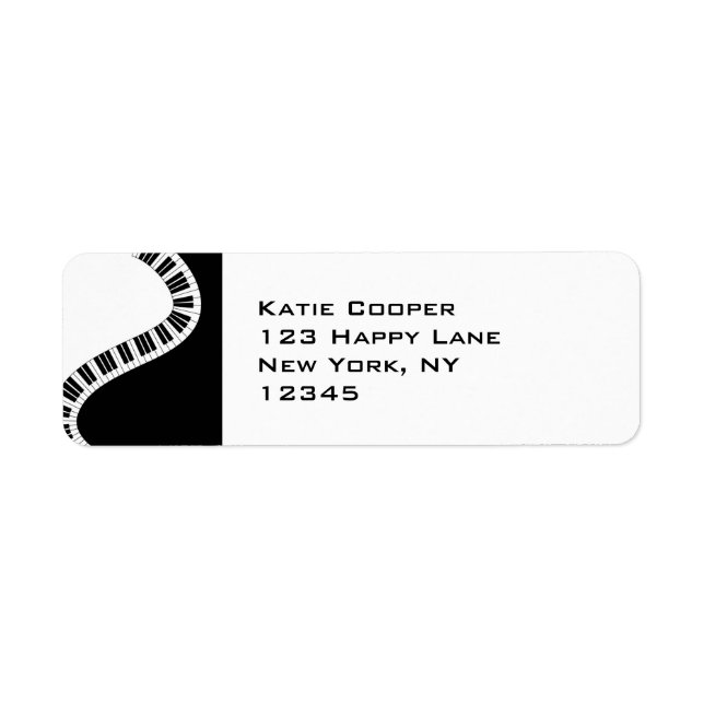 Wavy Curved Piano Keys (Front)