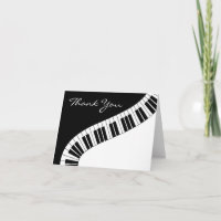 Wavy Curved Piano Keys Thank You