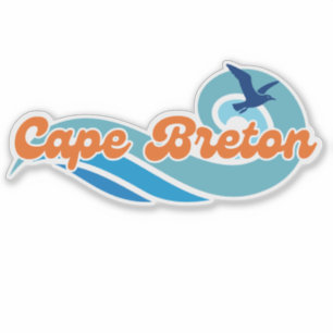 Wavy Days Cape Breton Vinyl Sticker
