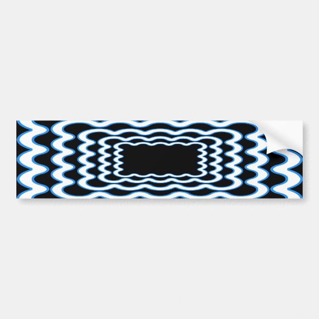 Wavy Frames Bumper Sticker (Front)