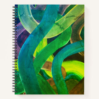 Wavy - Green Leaf Edition Spiral Notebook