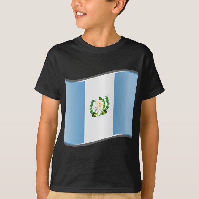Wavy Guatemala Flag T-Shirt (Front)