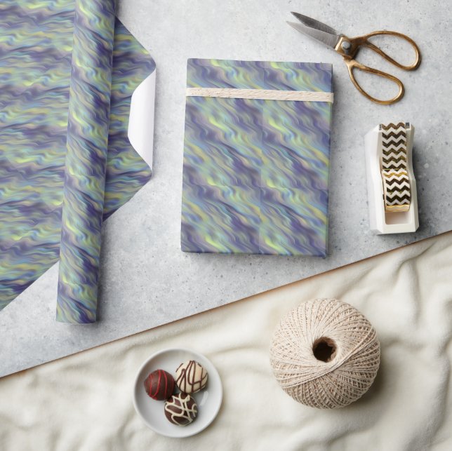 Wavy Lavender Texture Wrapping Paper (Crafts)
