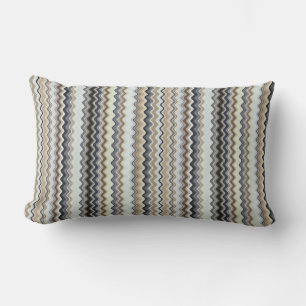 Wavy Line Pattern Lumbar Pillow