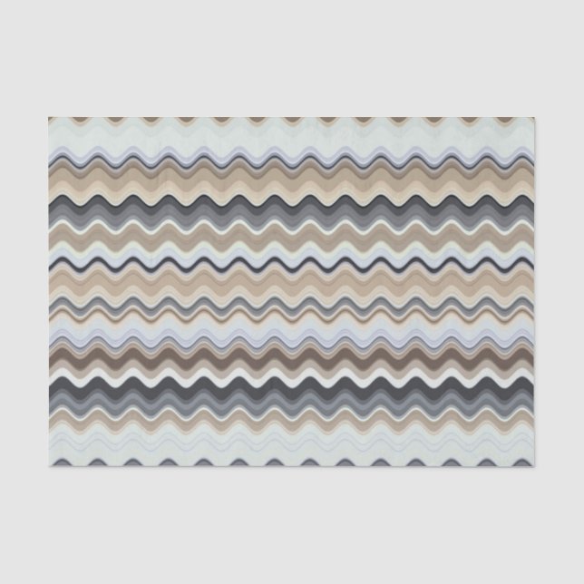 Wavy Line Pattern Tissue Paper (Front)