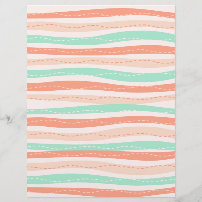 Wavy Line Scrapbook paper (Front)