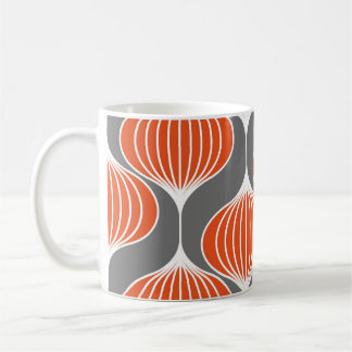 Wavy lines: geometric vintage pattern. coffee mug