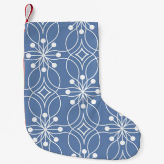 Wavy Lines Geometric Vintage Pattern Small Christmas Stocking