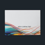 Wavy Lines Modern Science and Technology Custom Post-it Notes<br><div class="desc">Professional custom design for your high-tech business, career professions and more. To change the text, use the personalize option. For more extensive text changes such as changes to the font, font colour, or text layout, choose the customize option. This design can be requested for any of the products offered at...</div>