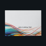 Wavy Lines Modern Science and Technology Custom Post-it Notes<br><div class="desc">Professional custom design for your high-tech business, career professions and more. To change the text, use the personalize option. For more extensive text changes such as changes to the font, font colour, or text layout, choose the customize option. This design can be requested for any of the products offered at...</div>