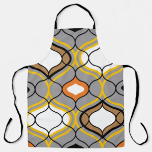 Wavy lines, seamless geometric pattern. apron