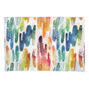 Wavy Liquid: Modern Abstract Watercolor. Pillowcase