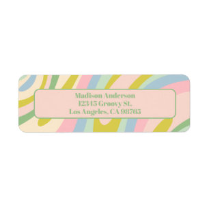 Wavy Loops Pastel Abstract Pattern