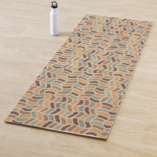 Wavy mesh pattern yoga mat
