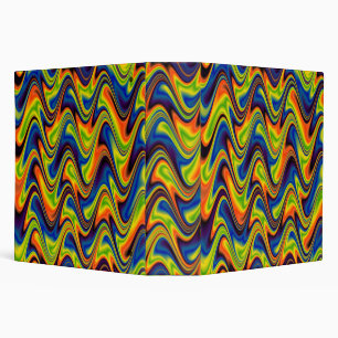 Wavy Multicolor Abstract Binder