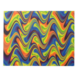 Wavy Multicolor Abstract Notepad