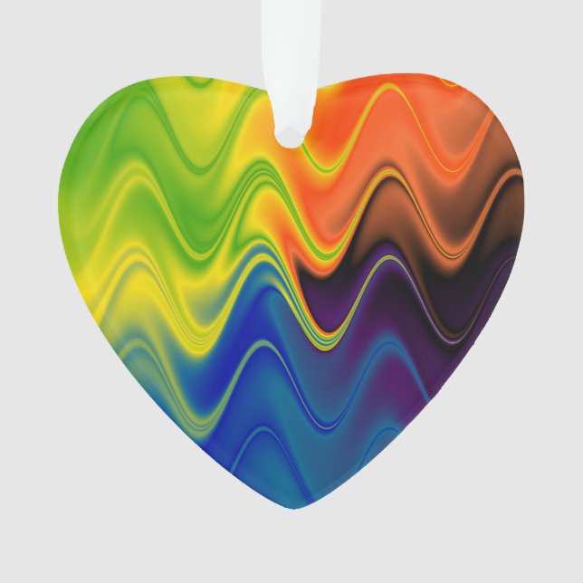 Wavy Multicolor Abstract Ornament (Front)