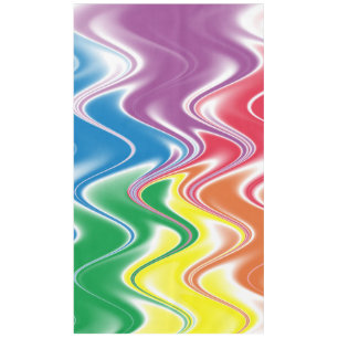 Wavy Multicolor Abstract Tablecloth