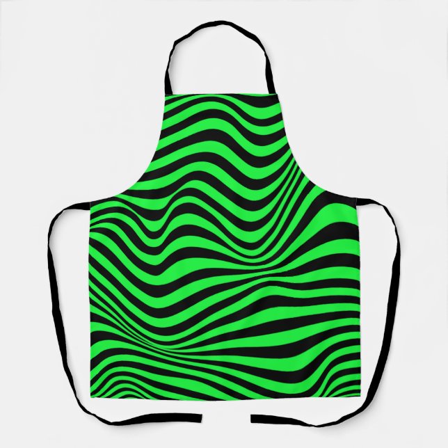 Wavy Optical Illusion Pattern        Apron (Front)