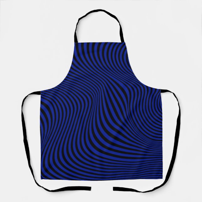 Wavy Optical Illusion Pattern         Apron (Front)