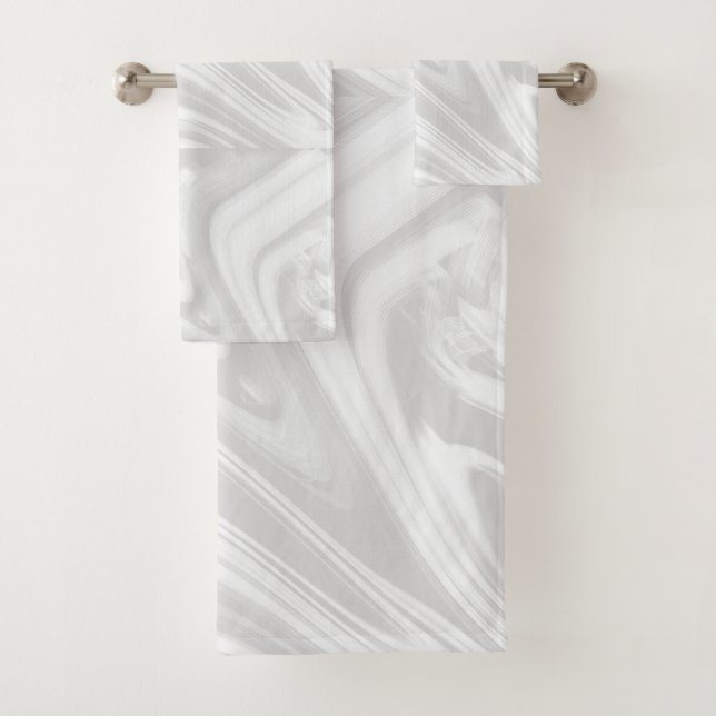 Wavy Pattern Bath Towel Set (Insitu)