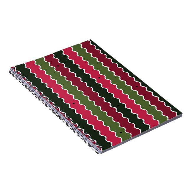Wavy Pattern Notebook (Right Side)