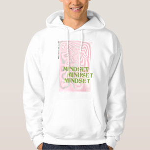 Wavy Pattern Retro Vintage Mindset Graphic Hoodie