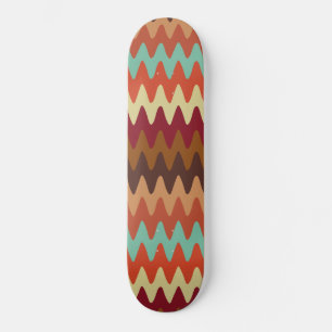 Wavy Pattern Sedona Southwest Skateboard