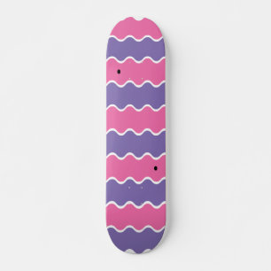 Wavy Pattern  Skateboard