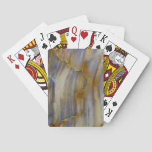 Wavy Petrified Wood Playing Cards