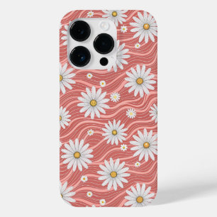 Wavy Pink Daisies Case-Mate iPhone 14 Pro Case