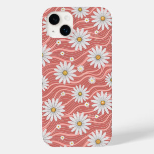 Wavy Pink Daisies Case-Mate iPhone 14 Plus Case