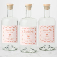 Wavy Pink Pastel Drink me Lovepotion Wedding