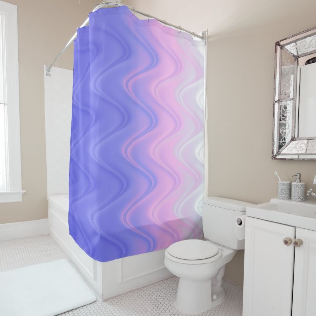 Wavy Pink Purple Abstract (In Situ)