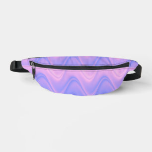 Wavy Pink Purple Abstract Fanny Pack
