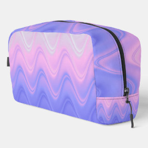 Wavy Pink Purple Abstract Toiletry Bag