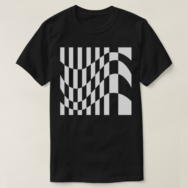 wavy squares composition T-Shirt (Design Front)