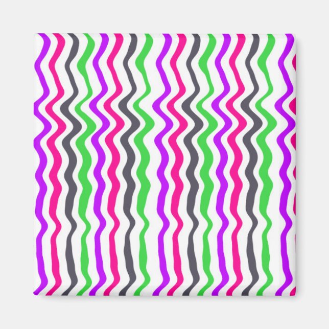 Wavy Stripe 2014 Magnet (Front)