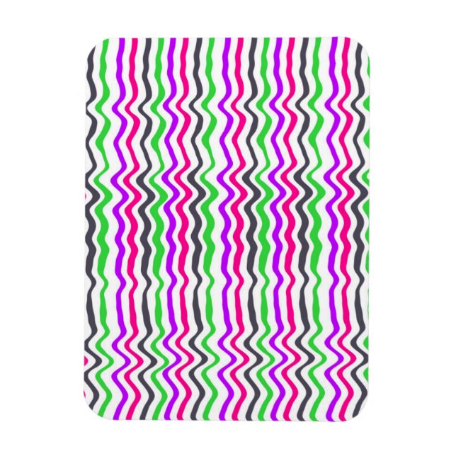 Wavy Stripe 2014 Magnet (Vertical)