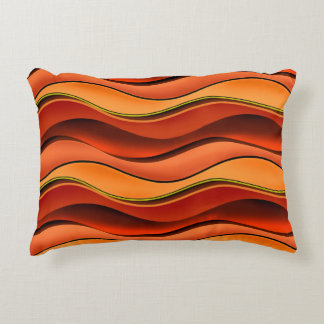Wavy Stripes: Seamless Pattern Design. Accent Pillow