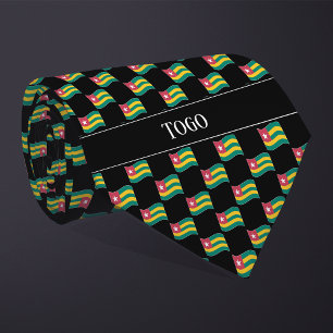 Wavy Togo Flag Pattern  Tie