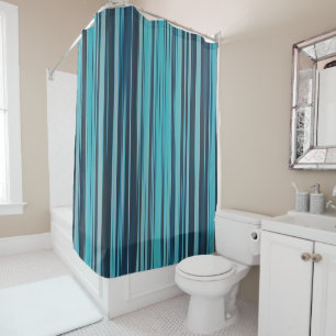 Wavy Turquoise and Blue Stripes