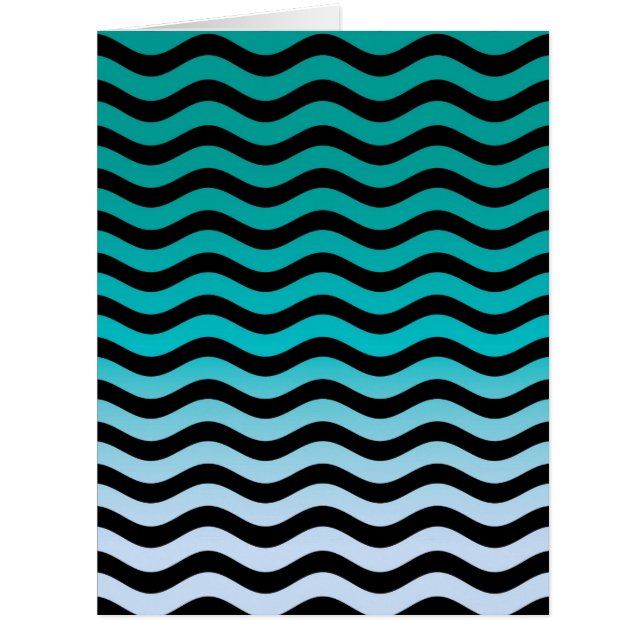 Wavy Turquoise Stripes (Front)