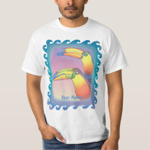 Wavy Two Toucans T-Shirt